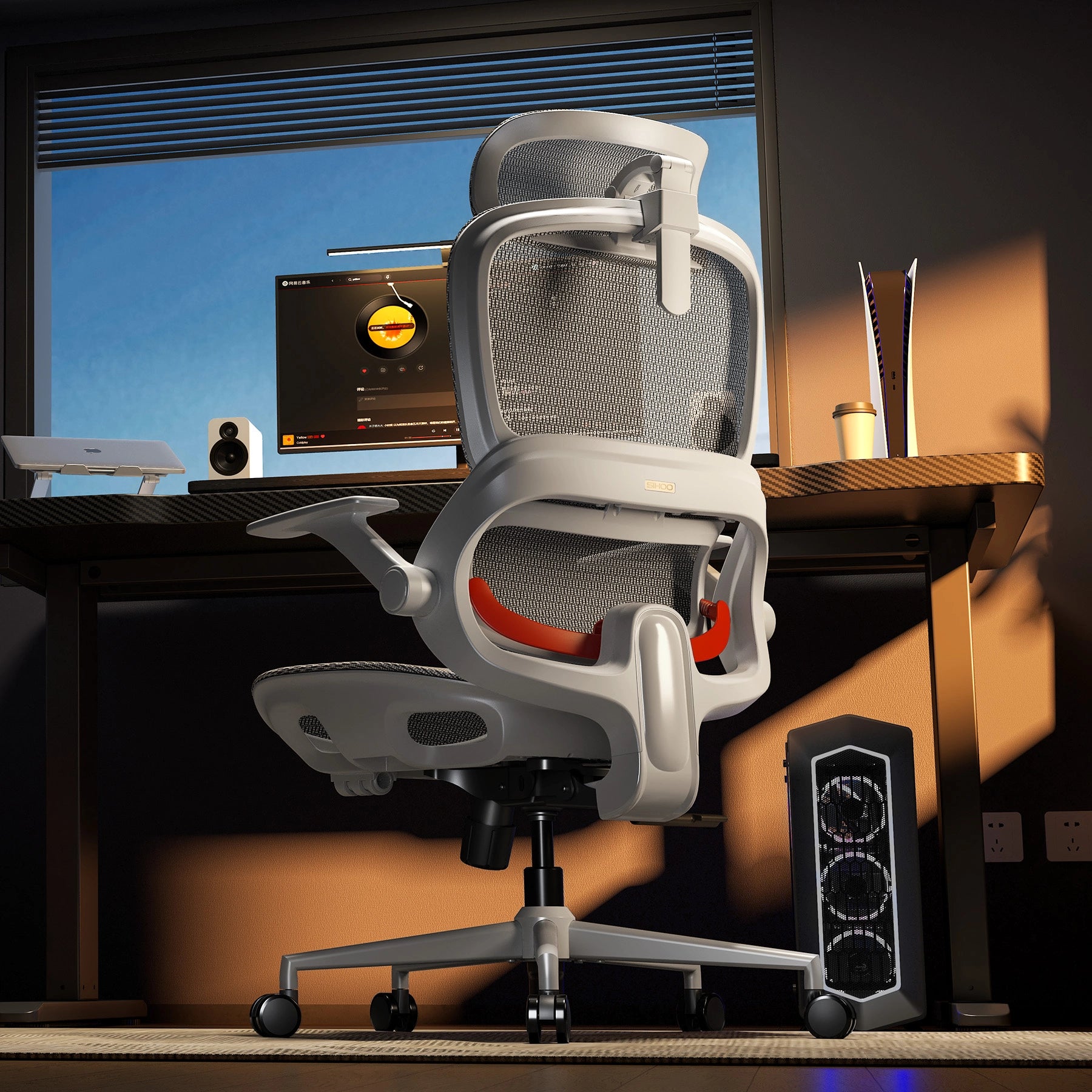 Sihoo B100 Ergonomic Office Chair With Flip-Up Armrest - Image 2