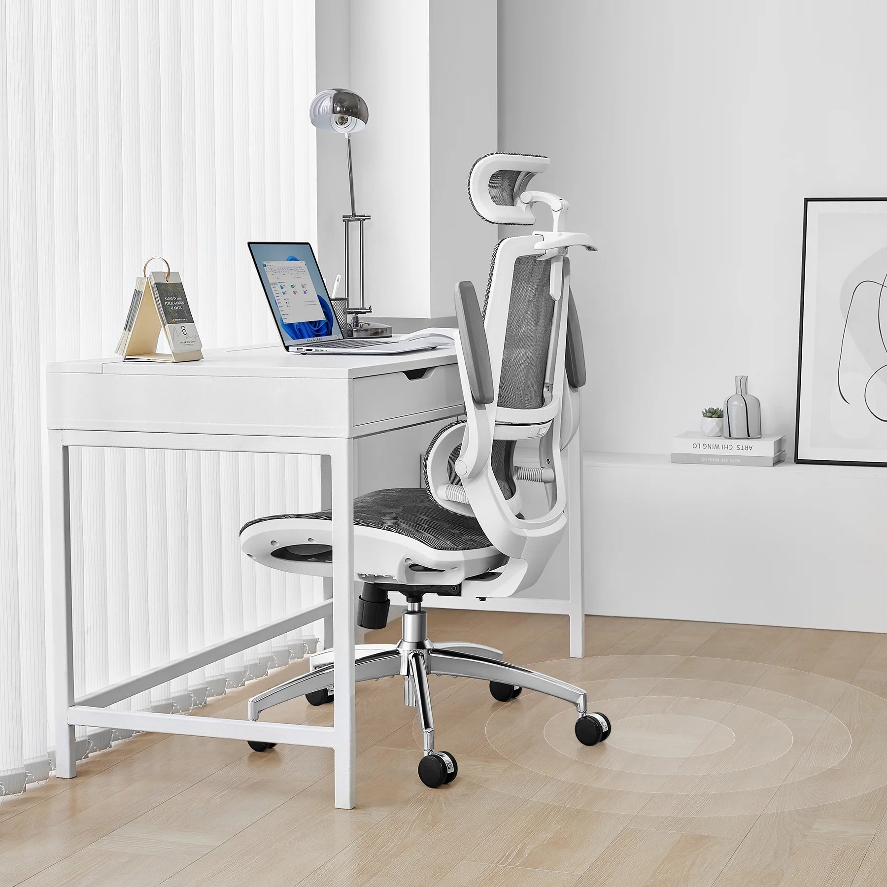 Sihoo M59AS Space-Saving Ergonomic Office Chair with Flip-Up Arms - Image 9