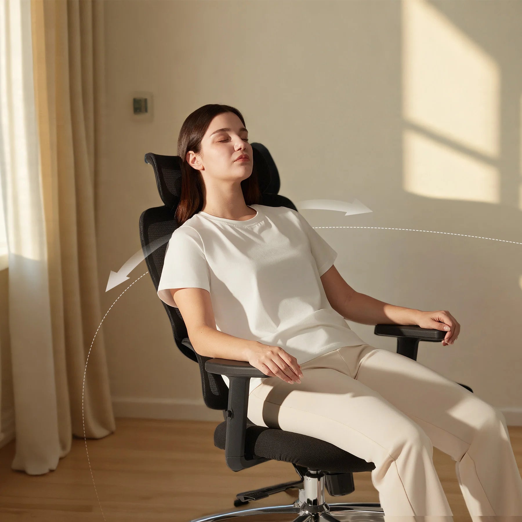Sihoo M56C Dual-Back Ergonomic Office Chair with Soft Cushion - Image 9
